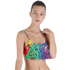 Thread Texture Pattern Layered Top Bikini Top  by artworkshop