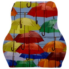 Umbrellas Colourful Car Seat Velour Cushion  by artworkshop