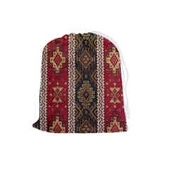 Uzbek Pattern In Temple Drawstring Pouch (large) by artworkshop