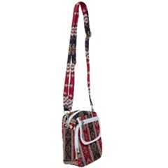 Uzbek Pattern In Temple Shoulder Strap Belt Bag by artworkshop