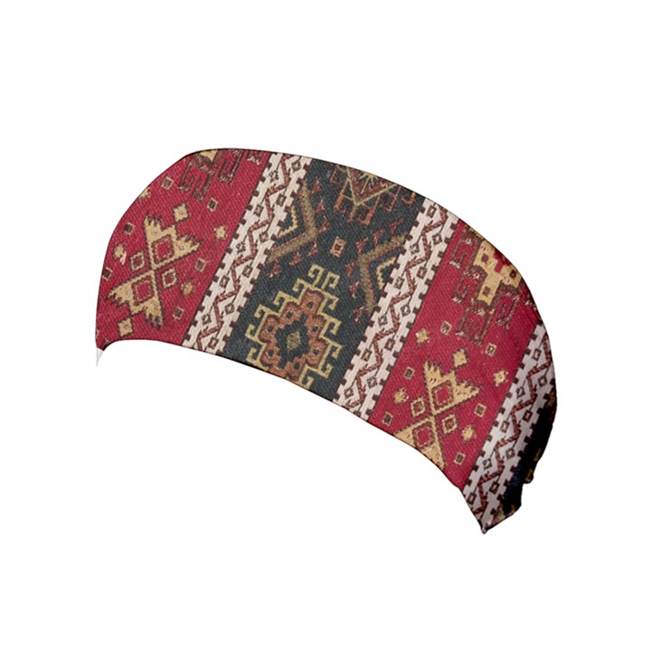 Uzbek Pattern In Temple Yoga Headband