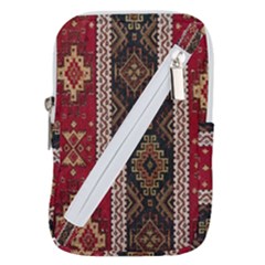 Uzbek Pattern In Temple Belt Pouch Bag (large)