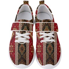Uzbek Pattern In Temple Men s Velcro Strap Shoes