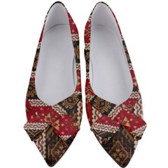 Uzbek Pattern In Temple Women s Bow Heels