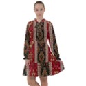 Uzbek Pattern In Temple All Frills Chiffon Dress View1