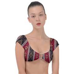 Uzbek Pattern In Temple Cap Sleeve Ring Bikini Top