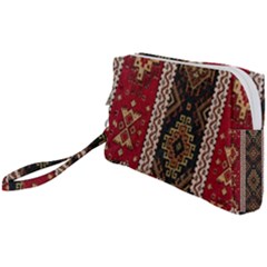 Uzbek Pattern In Temple Wristlet Pouch Bag (small)