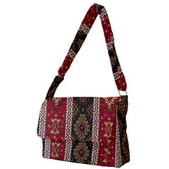 Uzbek Pattern In Temple Full Print Messenger Bag (l)