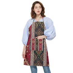 Uzbek Pattern In Temple Pocket Apron by artworkshop