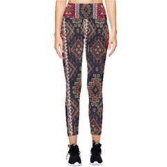 Uzbek Pattern In Temple Pocket Leggings 