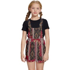 Uzbek Pattern In Temple Kids  Short Overalls