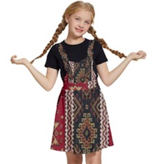Uzbek Pattern In Temple Kids  Apron Dress