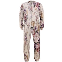 Vintage Floral Pattern Onepiece Jumpsuit (men) by artworkshop