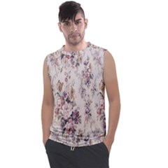 Vintage Floral Pattern Men s Regular Tank Top