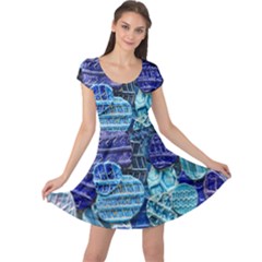 Wallpaper Design Pattern Cap Sleeve Dress by artworkshop