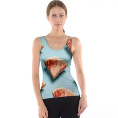 Watermelon Against Blue Surface Pattern Tank Top