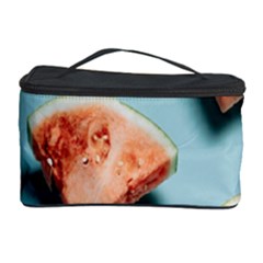 Watermelon Against Blue Surface Pattern Cosmetic Storage