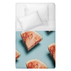 Watermelon Against Blue Surface Pattern Duvet Cover (Single Size)