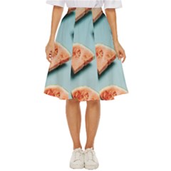Watermelon Against Blue Surface Pattern Classic Short Skirt