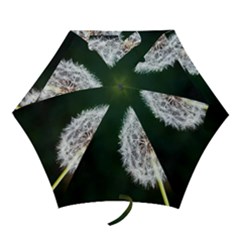 White Flower Mini Folding Umbrellas by artworkshop