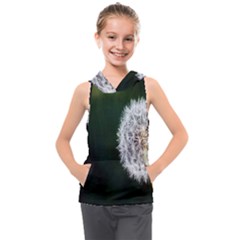 White Flower Kids  Sleeveless Hoodie by artworkshop