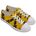Yellow Regal Filagree Pattern Men s Low Top Canvas Sneakers View3