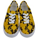 Yellow Regal Filagree Pattern Kids  Classic Low Top Sneakers View1