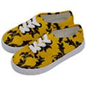Yellow Regal Filagree Pattern Kids  Classic Low Top Sneakers View2