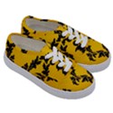 Yellow Regal Filagree Pattern Kids  Classic Low Top Sneakers View3