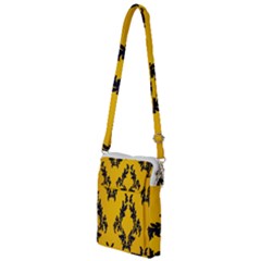 Yellow Regal Filagree Pattern Multi Function Travel Bag by artworkshop