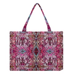 Fuchsia Funky Repeats I Medium Tote Bag by kaleidomarblingart