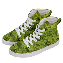 Botanical Motif Plants Detail Photography Women s Hi-top Skate Sneakers by dflcprintsclothing