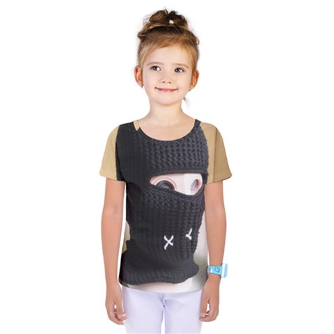 Ski Mask  Kids  One Piece Tee by Holyville