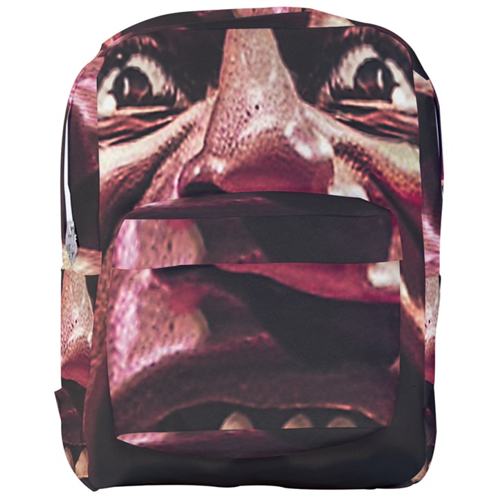 Scary Man Closeup Portrait Illustration Full Print Backpack