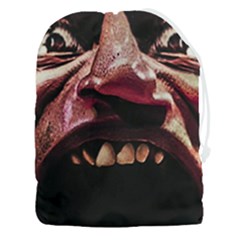 Scary Man Closeup Portrait Illustration Drawstring Pouch (3xl) by dflcprintsclothing