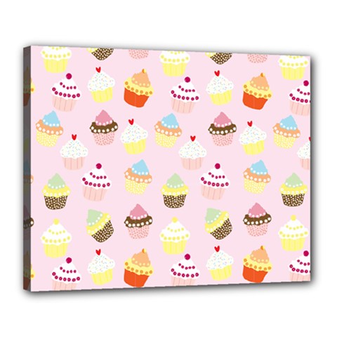 Cupcakes! Canvas 20  X 16  (stretched) by fructosebat