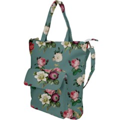 Victorian Floral Shoulder Tote Bag by fructosebat
