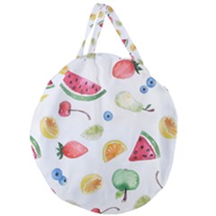 Fruit! Giant Round Zipper Tote by fructosebat