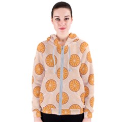 Orange Slices! Women s Zipper Hoodie by fructosebat