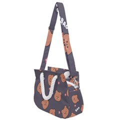 Bears! Rope Handles Shoulder Strap Bag by fructosebat