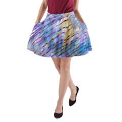 Abstract Ripple A-line Pocket Skirt by bloomingvinedesign