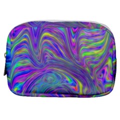 Abstract With Blue Make Up Pouch (small) by bloomingvinedesign