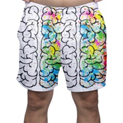 Brain-mind-psychology-idea-drawing Men s Shorts