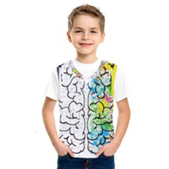 Brain-mind-psychology-idea-drawing Kids  Basketball Tank Top by Jancukart