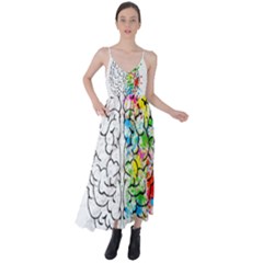 Brain-mind-psychology-idea-drawing Tie Back Maxi Dress