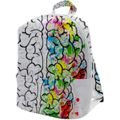 Brain-mind-psychology-idea-drawing Zip Up Backpack by Jancukart