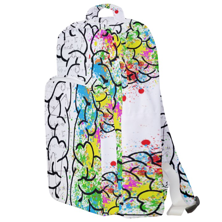 Brain-mind-psychology-idea-drawing Double Compartment Backpack