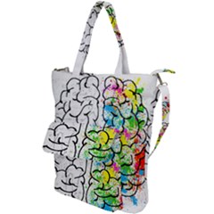 Brain-mind-psychology-idea-drawing Shoulder Tote Bag by Jancukart