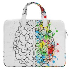 Brain-mind-psychology-idea-drawing Macbook Pro 16  Double Pocket Laptop Bag  by Jancukart