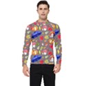 Autumn Seamless Background Leaves Men s Long Sleeve Rash Guard View1